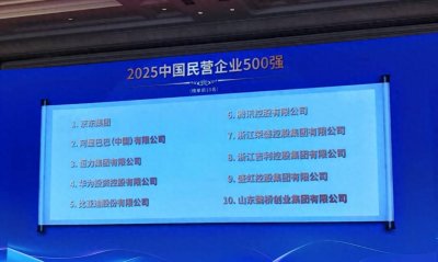 ​全国工商联公布2025民企500强纳税排名：腾讯592亿元位列第一